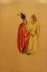 Zonder Titel (Ortrud en Elsa van Brabant in Discussie)