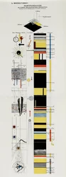Partituurschets. Uit Het toneel bij het Bauhaus Die Bühne im Bauhaus, 1925