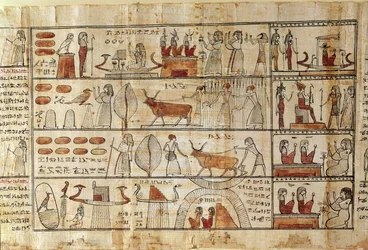 Landbouwscènes (detail) uit Het Dodenboek van Tsekhons