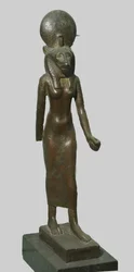 Bronzen beeld van de Egyptische godin Sekhmet, 712-332 v.Chr.