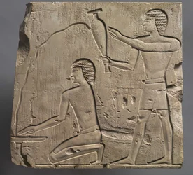 Priesters die begrafenisrituelen uitvoeren, ca. 667-647 v.Chr.