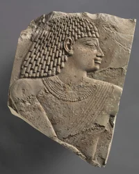 Klein hoofd van een man, ca. 667-647 v.Chr.