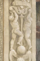Putti, decoraties rond de ramen