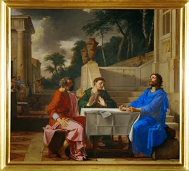 De Emmaüsgangers (schilderij op doek)