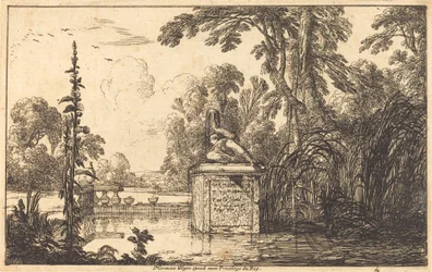 Vijver in een formele tuin