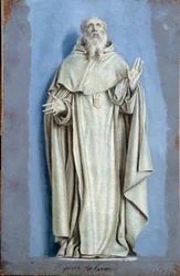 Saint Pierre Nolasque (1189-1256) in extase Schilderij met camaieu op doek door Laurent de La Hyre (1606-1656) 17e eeuw Zon. 0,36 x 0,23 m Parijs. Louvre Museum