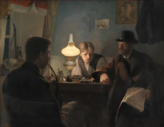 Een Bezoek aan de Schoenmaker, 1885