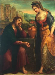 Christus en de Samaritaanse vrouw, 1607