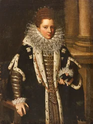 Portret van Costanza Sforza van Santa Fiora