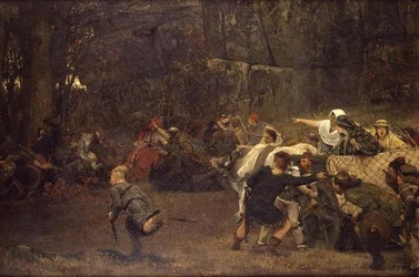 Gunthram Bose en zijn dochters, AD 572