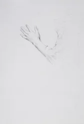 Studie van een linkerhand en arm, c.1901