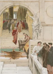 Wachten op een audiëntie bij Agrippa