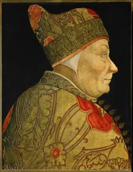 De Doge Francesco Foscari (olieverf op hout)