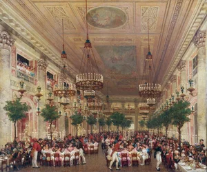 Banket gegeven in de Tuilerieën voor het huwelijk van Leopold I met Prinses Louise Marie van Orléans