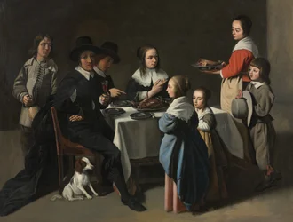 Een familiemaaltijd, ca. 1645-55