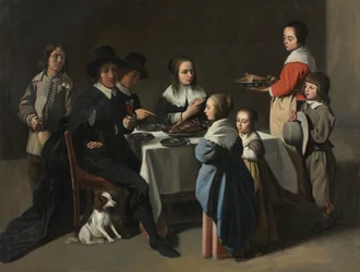 Le Nain - Een gezinsmaaltijd, ca. 1645-55 of later