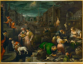 De maand februari (schilderij op doek)