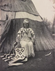 Edna Kash-kash, een Cayuse Indiaanse vrouw
