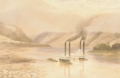 De Ohio-rivier bij Wheeling, West Virginia, 1859-60