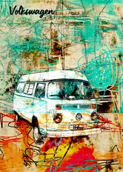 Abstract Retro Van