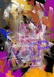 Chaotisch modern abstract