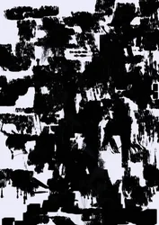 Dynamische abstracte penseelstreken