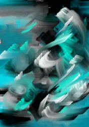 Vloeiende blauwgroene beweging