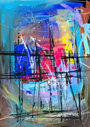 Levendige abstracte lijnen