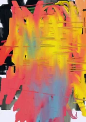 Levendige abstracte penseelstreken