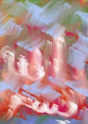 Levendige abstracte penseelstreken