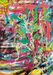 Levendig abstract kluwen