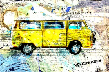 Yellow Surf Van