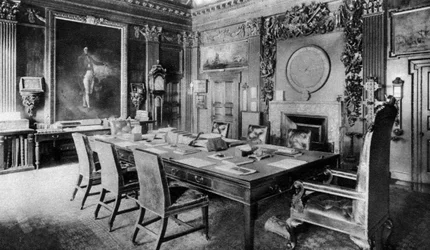 De bestuurskamer van de Admiraliteit, Londen, 1926-1927