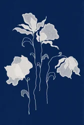 Etherische witte bloemen