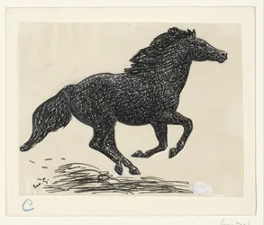 Galopperend paard