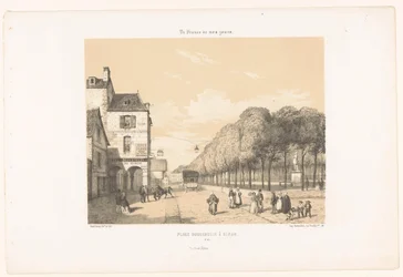Zicht op de Place Du Guesclin in Dinan