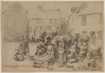De appelmarkt in Landerneau