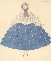 Kostuumontwerp voor het ballet Carnaval van R. Schumann