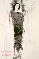 Kostuumontwerp voor de balletdanseres Ida Rubinstein, 1911