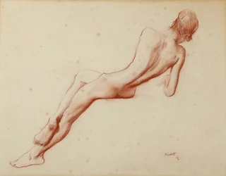 Naaktstudie: Ida Rubinstein, 1916