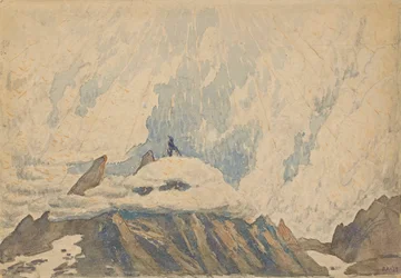Toneelontwerp voor het ballet La damnation de Faust van Hector Berlioz, begin jaren 1920.
