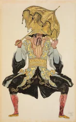 De Chinese Mandarijn, kostuumontwerp voor "Doornroosje", 1921