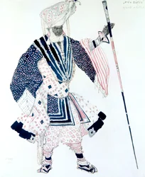 De Hoge Priester Le Grand Prêtre, balletkostuumontwerp, 1911