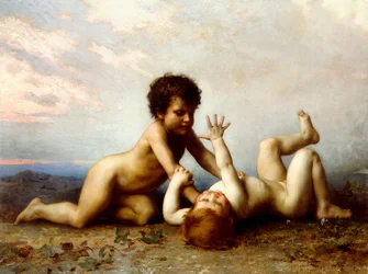 Vechtende jongens, 1889