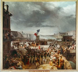 De Parijse Nationale Garde vertrekt naar het Rijnleger ...