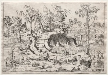 Landschap met putti, ca. 1550