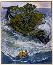 De avonturen van Sinbad de zeeman. Uit de Verhalen van 1001 Nacht. Illustratie door Léon Carré