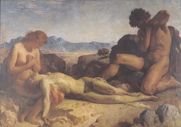 Adam en Eva vinden het lichaam van Abel