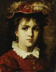 Portret van een jong meisje, 1876