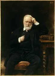 Portret van de Franse schrijver Victor Hugo (1802-1885). Schilderij van Léon Joseph Bonnat (1833-1922), 19e eeuw, Versailles, Musée du Château